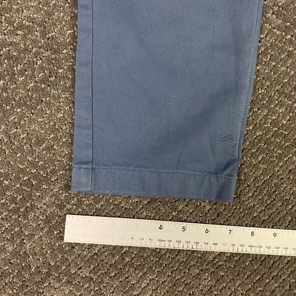 Peter Manning Classic Fit Chino Pants Men's 29 x 27 Actual 29 x 26.5 Blue Cotton - Picture 12 of 14